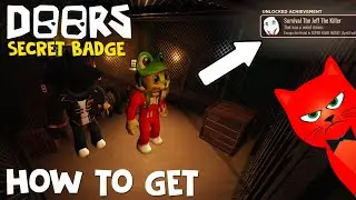 How to get &ldquo;Secret badge&rdquo; in SUPER HARD MODE | Red Cat WOW | DOORS roblox