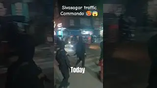 Warning ⚠️ Sivasagar traffic Commando 😱 #policechecking  #sibsagar #traffic #warning #youtubeshorts
