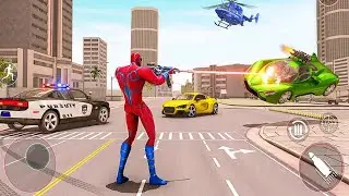 Police Spider Rope Hero Man - Transforming Robot In Car Games - Episode 01