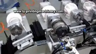 4 color pad printer with tank conveyor for ball baseball with auto 360 degree