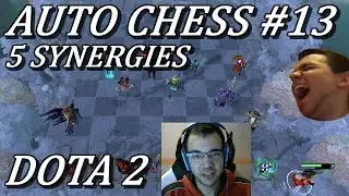 INSANE AUTO CHESS 5 SYNERGY!! Knight Troll Undead Warlock Human | Bishop Gameplay Dota 2