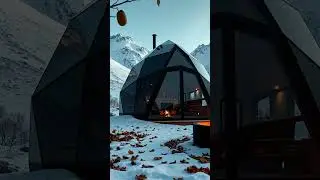 Autumn Meets Winter: Geodesic Glamping! #WinterEscape #UniqueStay #CozyVibes