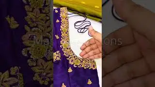 Maggam work blouse. Simple work blouse. Maggam work designs. Manasa Fashions Hyderabad