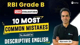How To Improve English Descriptive Writing | RBI Grade B Descriptive English Preparation | EduTap