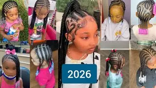 💯 Милые и очаровательные детские прически 2025 года | Прически с косичками для маленьких девочек ...