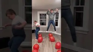 EXTREME Balloon 🎈 Popping CHALLENGE!!! #family #challenge #familyfun #shorts