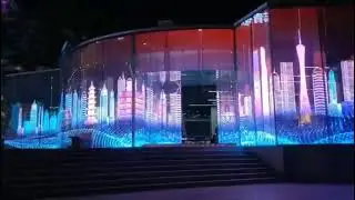 Outdoor high brightness of transparent LED video wall