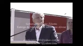 Gobernador Sergio Ziliotto entrega de Viviendas en Intendente Alvear