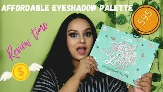 SFR COLOR hated with love eyeshadow review| Best eyeshadow palette for beginners|Cutest Bong|