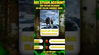 Free steam account with God of War Ragnarok #shorts #shortsfeed #godofwar