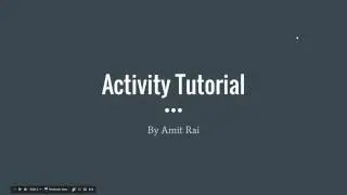 An Overview of Android Activity