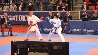Karate 1 Paris 2016 kumite female -50 kg- HUN Molnar vs SVK Kov&aacute;čikov&aacute;