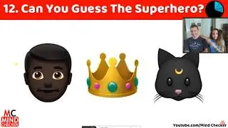 Reacting to: Can You Guess The Superhero By Emojis (For kids)