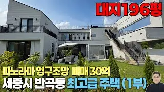 (1부외부) 세종시 반곡동 파노라마 영구조망 최고급 단독주택 매매 30억, 대지196.4평, 연면적100평 / 세종시 택지, 주택 NO.1 세종스타부동산 세종스타공인중개사