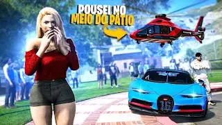 GTA V - VIDA DE BILIONÁRIO | FUI DE HELICÓPTERO PRA ESCOLA, CHAMEI A ATENÇÃO Ep.37