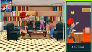 Nick and Tani Prank House - Level 9: Nick Vs Tani -  A Hot Day