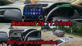 honda city diamond #2k 11.8 model #f57ldsim #android and #360°camera #calibration #setting home