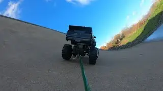 Big City RC Mega Truck at the skate park with Trailer Cam 20251212