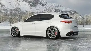 Forza Horizon 4 Alfa Romeo Stelvio Winter Season Ice and Snow Driving, Customization