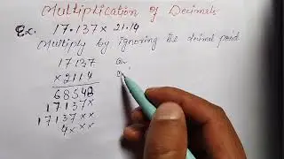 Multiplication Of Decimals || Basic Mathematics