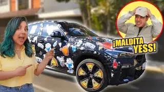 BROMA A MI HERMANO - ¡LE LLENO DE STICKERS SU CAMIONETA!