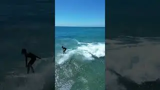 Surfing at Staircase Beach in Malibu