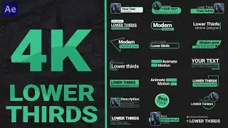 Tempalte Lower Thirds Pack 4K After Effects
