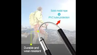 How to assemble Folding Poles Collapsible Trekking Hiking Trail Solid Walking Sticks