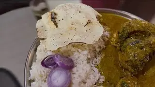 Sunday special thali..fish curry and rice..#food #fish #fishcurry #lunch 