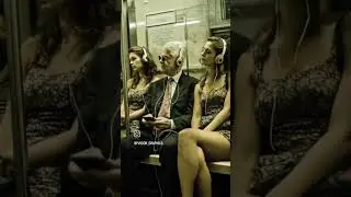 POTUS Bill Clinton on the F Train in NYC ...with 2 cute things he ran into