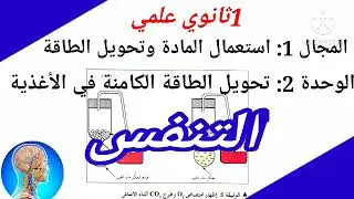 الدرس 10: التنفس| آليات تحويل الطاقة الكامنة في الأغذية دروس العلوم الطبيعية ل1ثانوي علمي