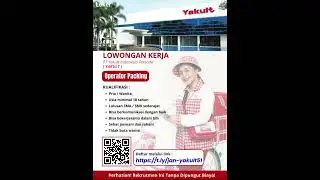 LOWONGAN KERJA HARI INI II PT YAKULT OPERATOR PACKING #infoloker #lowongankerja #lokerpabrik #loker