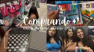 Comprando nosso material escolar 2025 😜📚