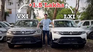 1.5 LAKH Ka SAWAL 🧐 Maruti Brezza LXI VS VXI - Which one to BUY ??