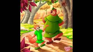 Two Jolly Companions Strolling Along in the Forest