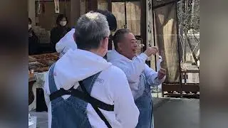 身延山　久遠寺　出川哲朗の充電させてもらえませんか  撮影風景 2023.2.12. 山梨県