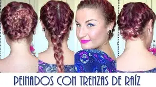TUTORIAL:3Peinados con trenzas de raízFÁCIL&RÁPIDOpaso a pasoPerfectos paraTODObackTOschoolHAIRSTYLE