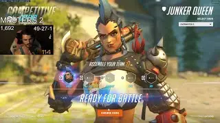 Overwatch 2 Best Tank Player GURU Decimating Whole Enemy Team As JunkerQueen