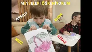 3 YAŞ BOYAMA ETKİNLİKLERİ | MEYVELERİ ÖĞRENİYORUM