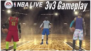 NBA LIVE 19 3v3 Gameplay! NBA Live 19 Best Builds! Must Watch!