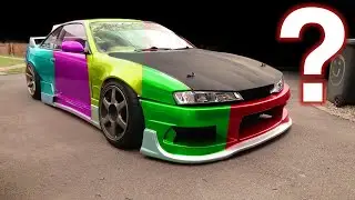 VINYL WRAPPING Origin Lab S14 Kouki Drift Car! *Can you wrap fibreglass?*
