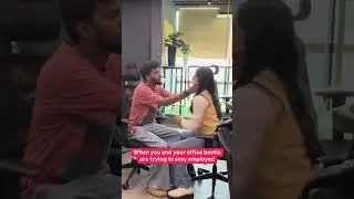 When your office bestie and you are trying to stay employed