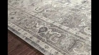 Hathaway Steel/Ivory Rug | Amethyst Home
