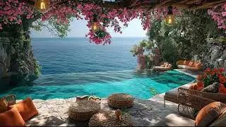A Moment of Calm by the Sea – Cozy Café & Gentle Waves