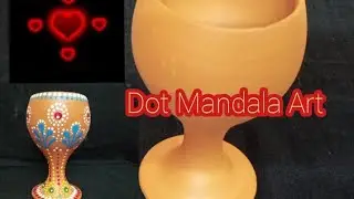 Easy DIY: Dot Mandala Wine Mug with unique design #art #design