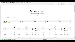 Moon  River  F  Harmonica ＆ GuitarOKI