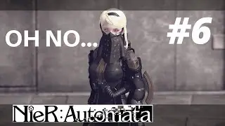NieR:Automata ROUTE C Gameplay Walkthrough #6 Operator BOSS FIGHT