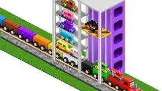 Multi Level Parking Zone - Colours for Kids to Learn - Learning Videos