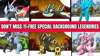 11 + FREE special Background LEGENDARY POKEMON IN POKEMON ROAD TO KALOS EVENT POKEMON GO|OG SHENTOGO