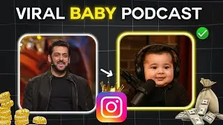 TREND ALERT!! How To Make Viral Baby Podcast Video Image | Instagram Trending Reels Editing Tutorial